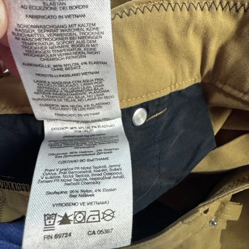 Columbia Pants Mens 42x30 Tan Brown Cotton Blend Outdoor Hiking Casual‎ 5-Pocket